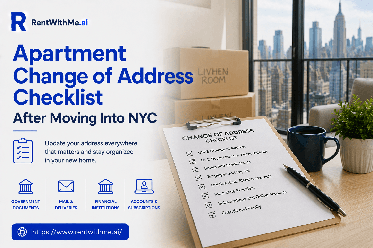 Apartment Change of Address Checklist After Moving Into NYC