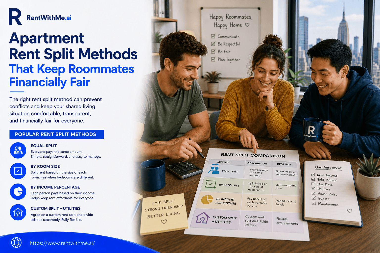 Apartment Rent Split Methods That Keep Roommates Financially Fair