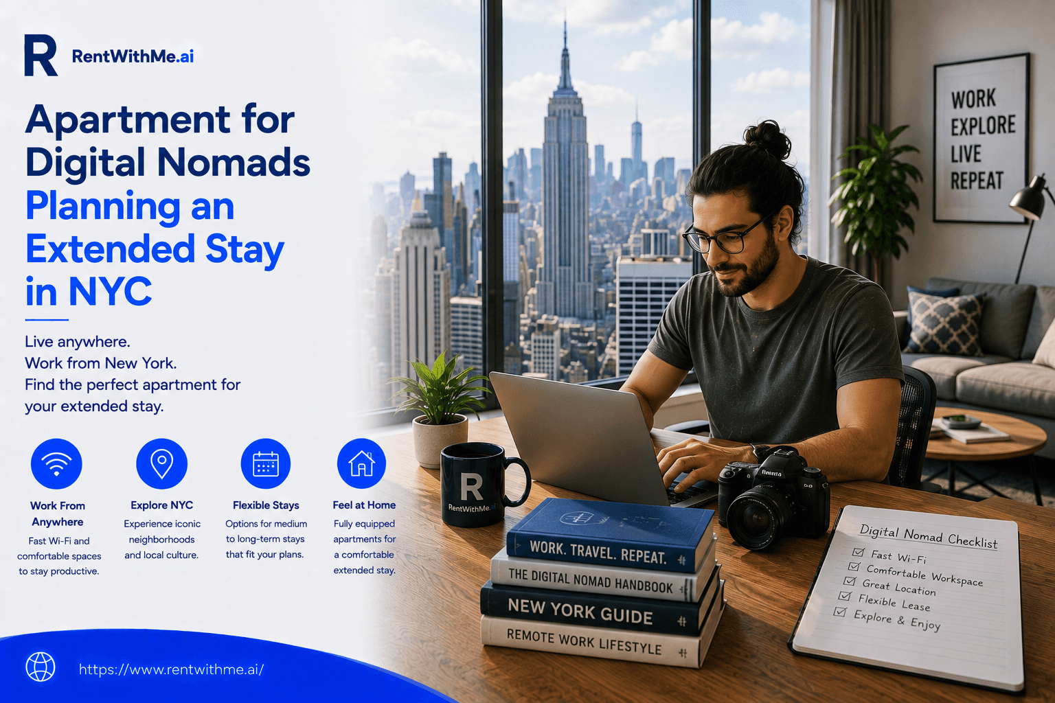Apartment for Digital Nomads Planning an Extended Stay in NYC